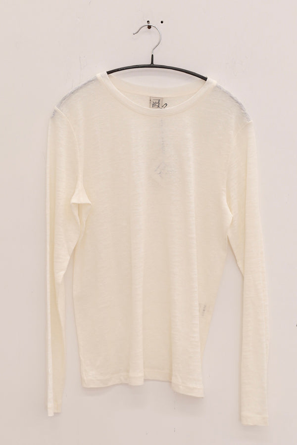 BASERANGE round neck long sleeve T-shirt soft skin-friendly comfortable France BAS-TOSLS-JL-SU25-EDRU